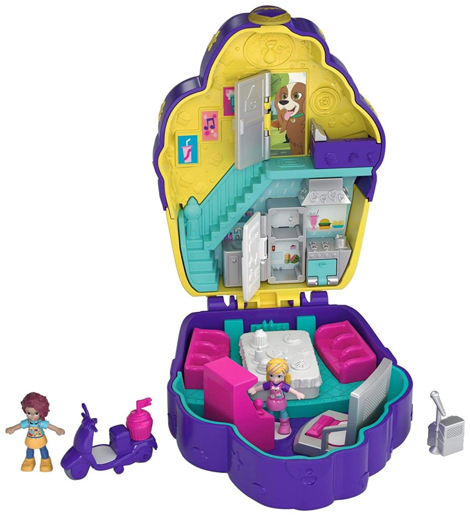 Polly Pocket Coffret Univers Le Château de Sable avec 2 mini-figurines